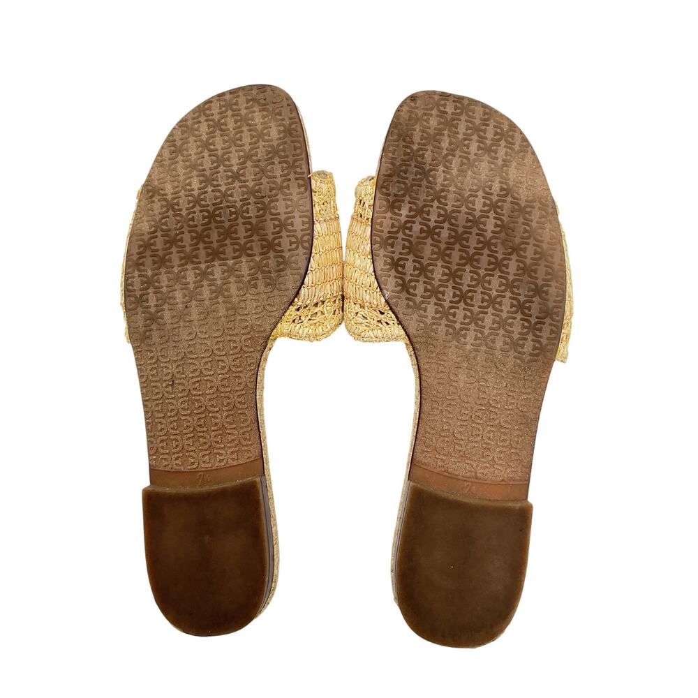 Sam Edelman Woven Beige Bambi Sandals Size 7.5 - Picture 8 of 8